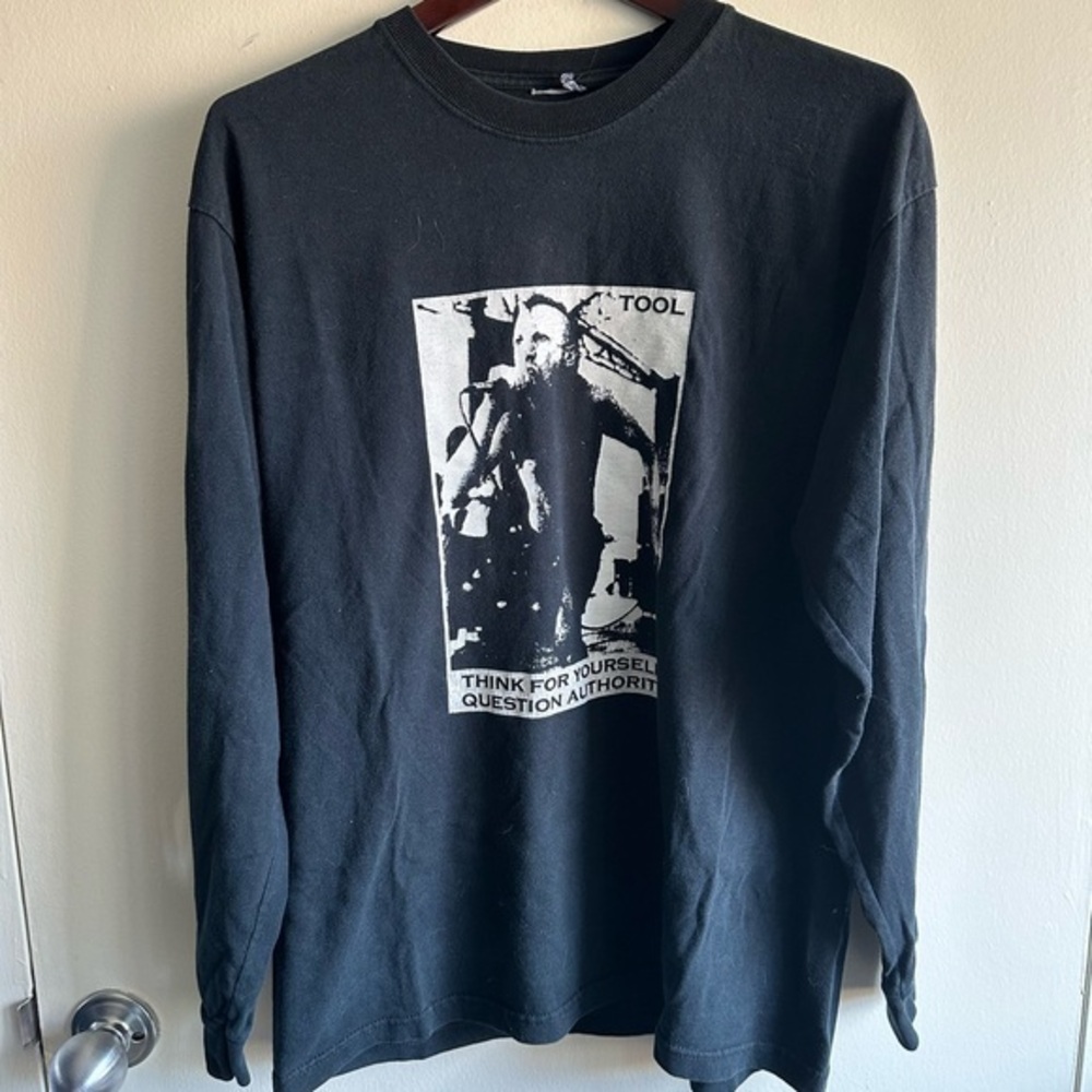 ULTRA RARE Tool Question Authority Long Sleeve Shirt US M